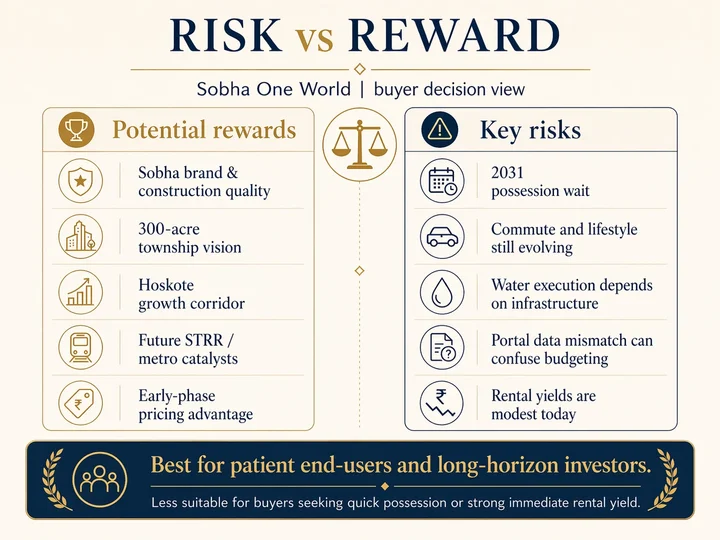 Risk reward visual for Sobha OneWorld
